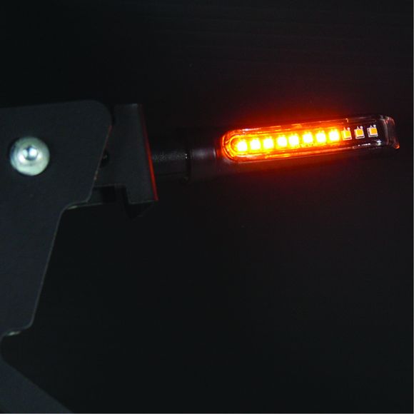 Clignotant Chaft MELTEN LED SEQUENTIELS 2.0 (La paire) Universel - Noir / OrangeRef : CH0543