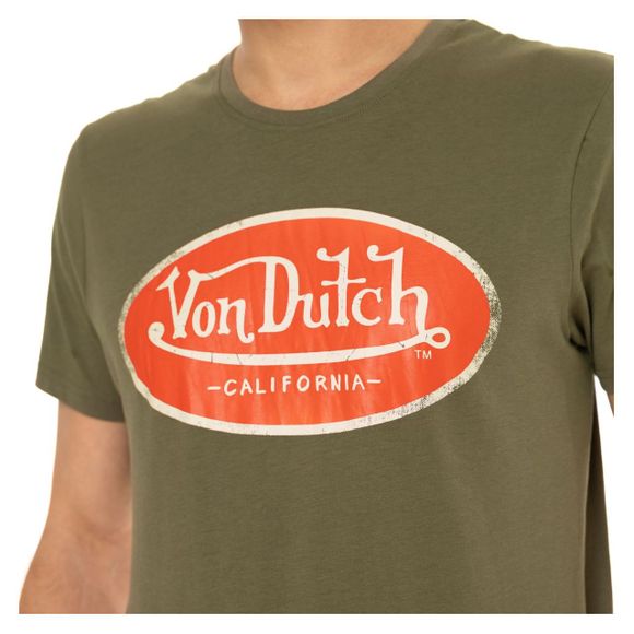T-Shirt manches courtes Von Dutch AARON - Vert / OrangeRef : VDH0250