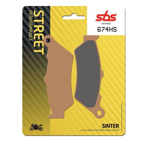 SBS 674HS Sinter Sintered Metal front brake padsRef: 674HS / 674070