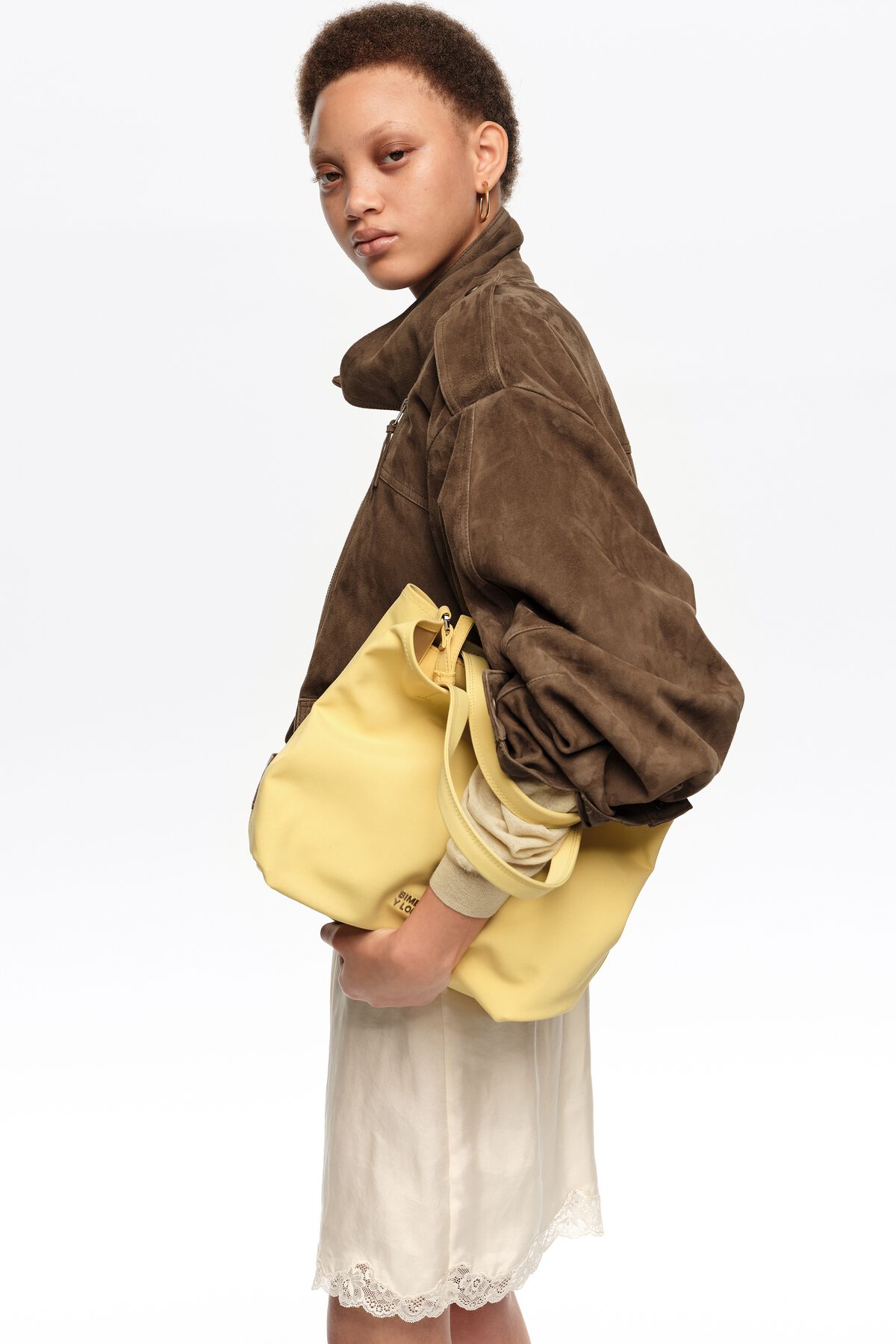 Large banana fabric Chihuahua bag