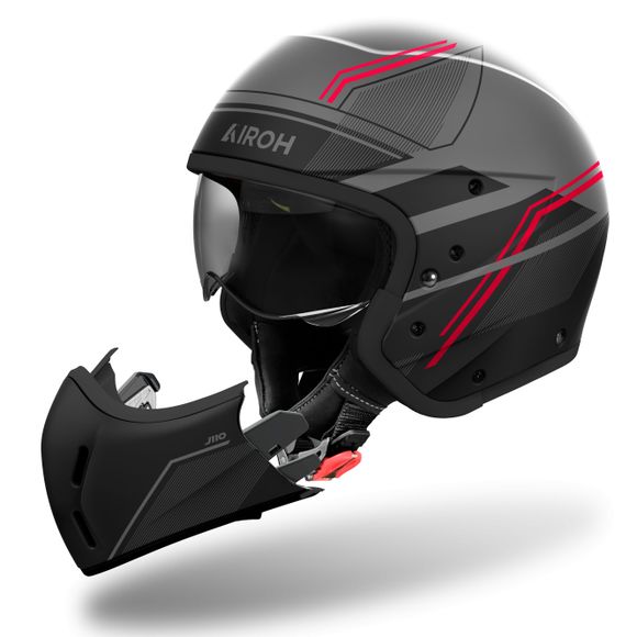 Casque modulable Airoh J110 - SLIM - RougeRef : AR1452-C37572