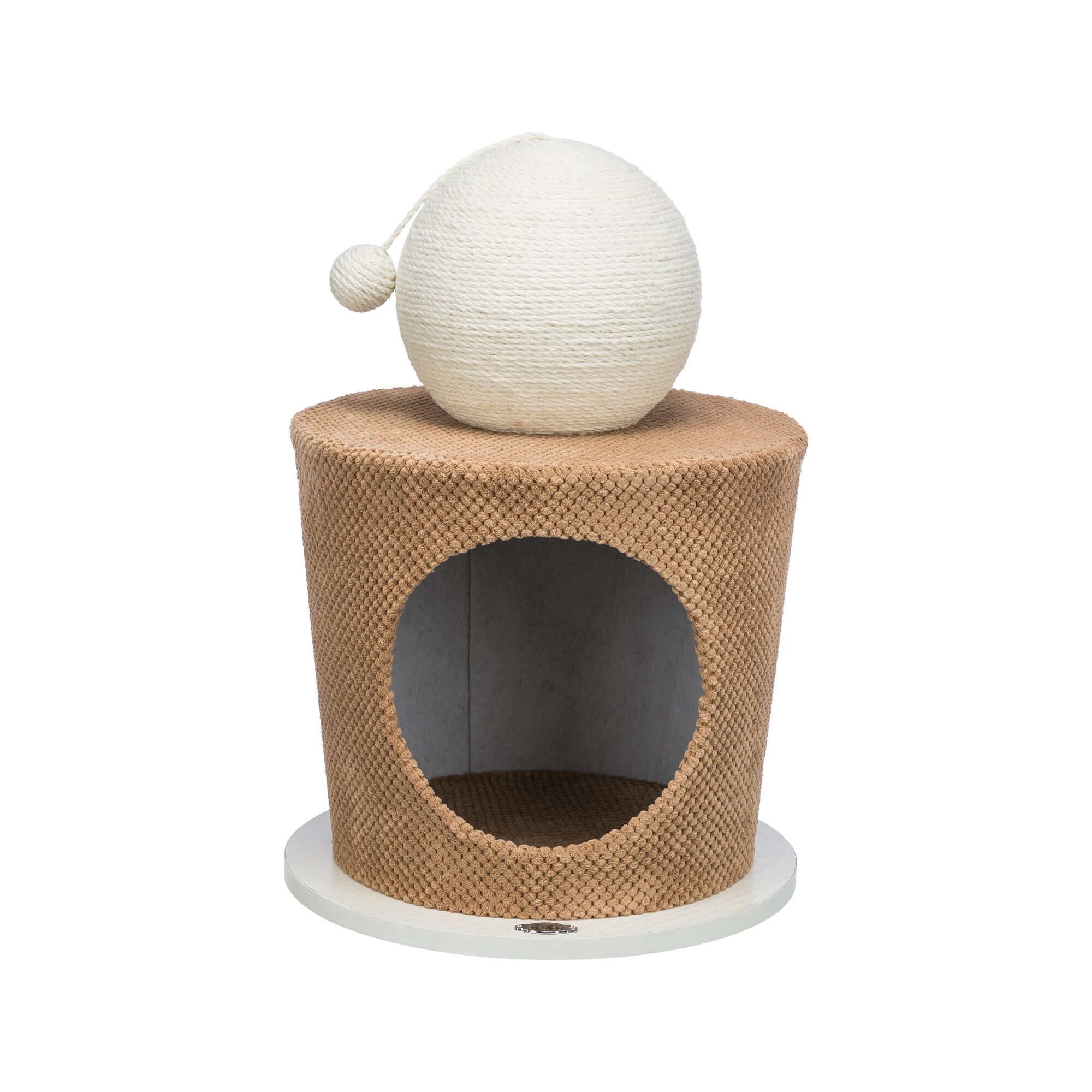 Trixie Relax Iglo with Scratching Post - ø 36 x 50 cm - Taupe