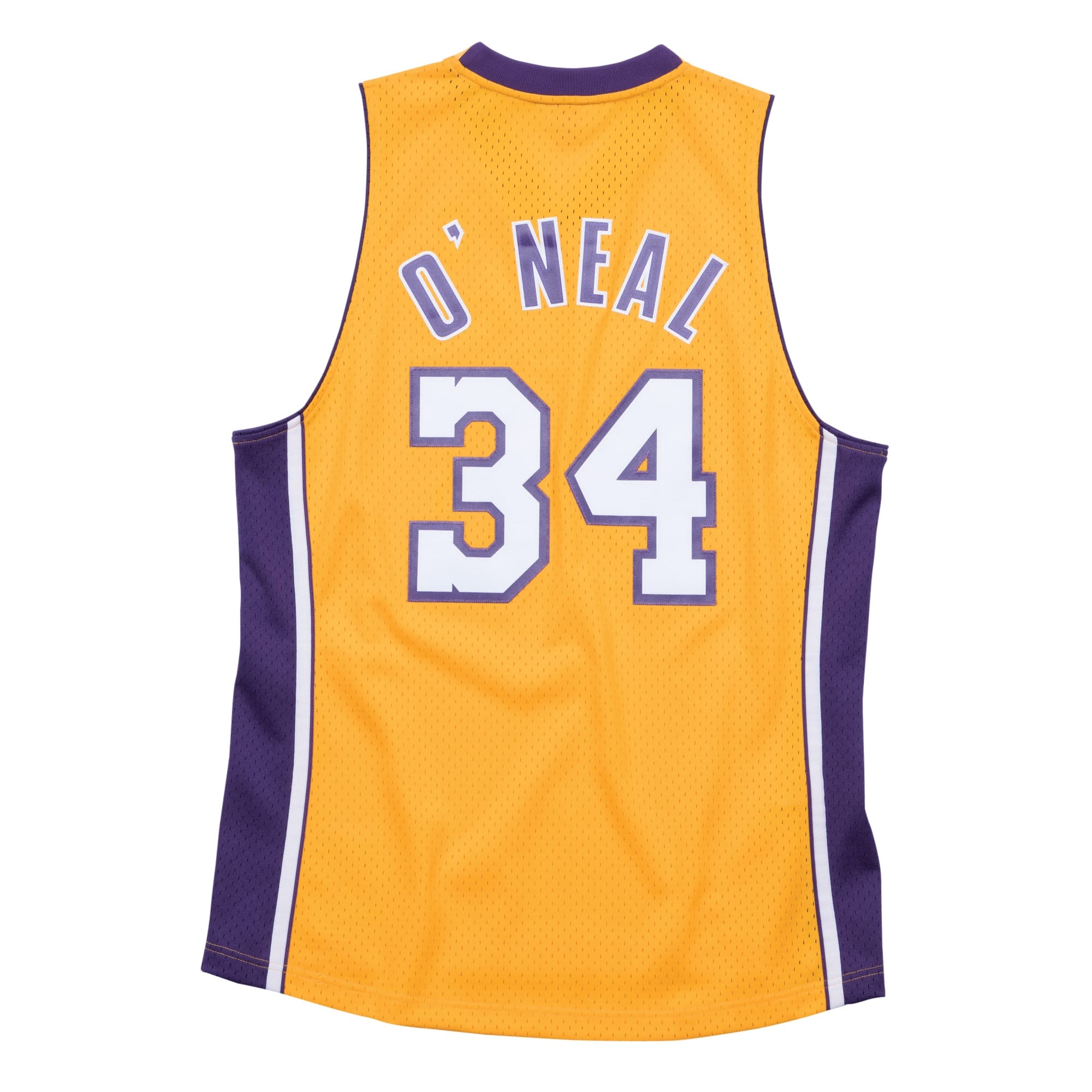 Shaq O'Neal #34 Los Angeles Lakers 1999-00 Mitchell & Ness Swingman NBA Jersey Yellow