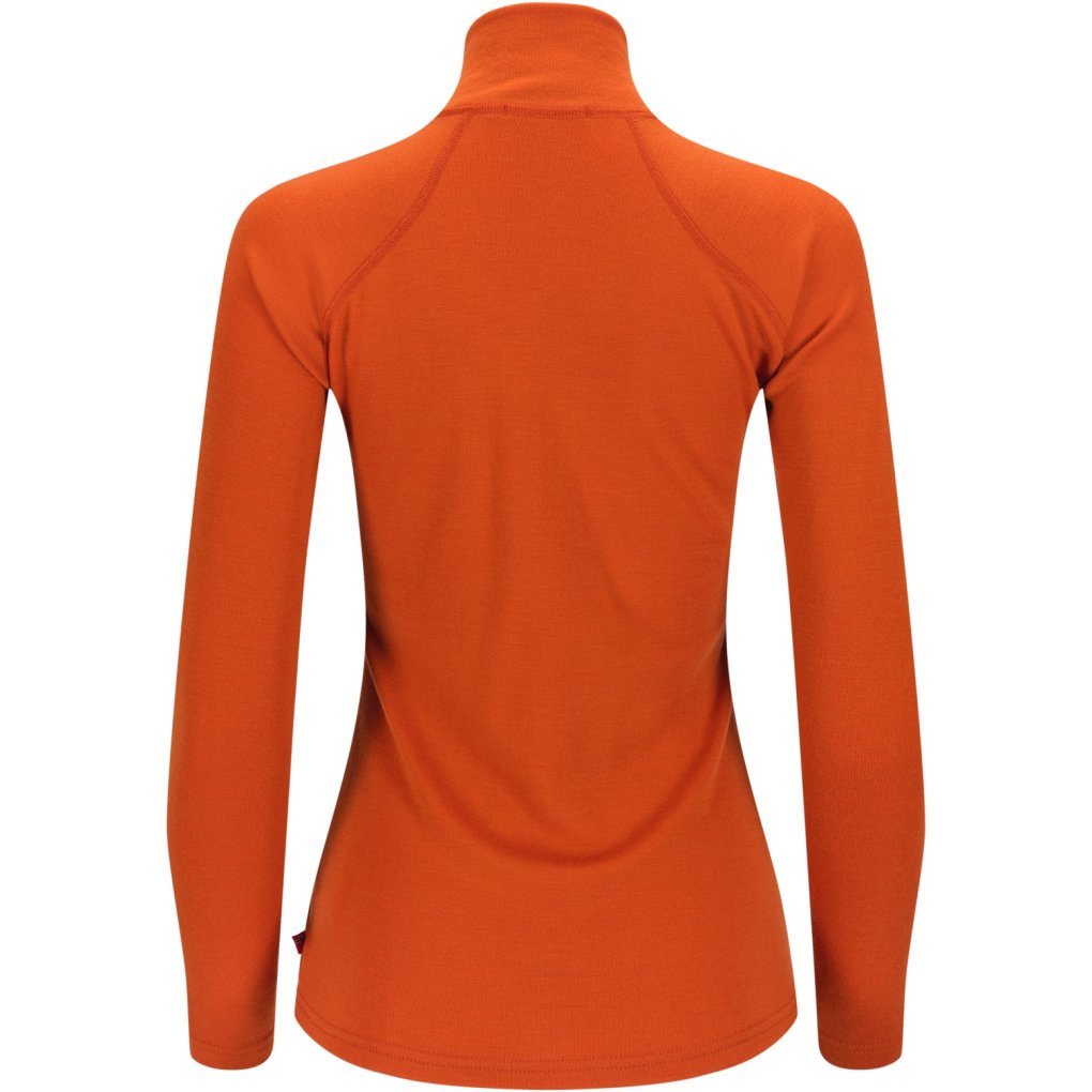 Aclima WarmWool Mockneck Long Sleeve Shirt Women - gold flame