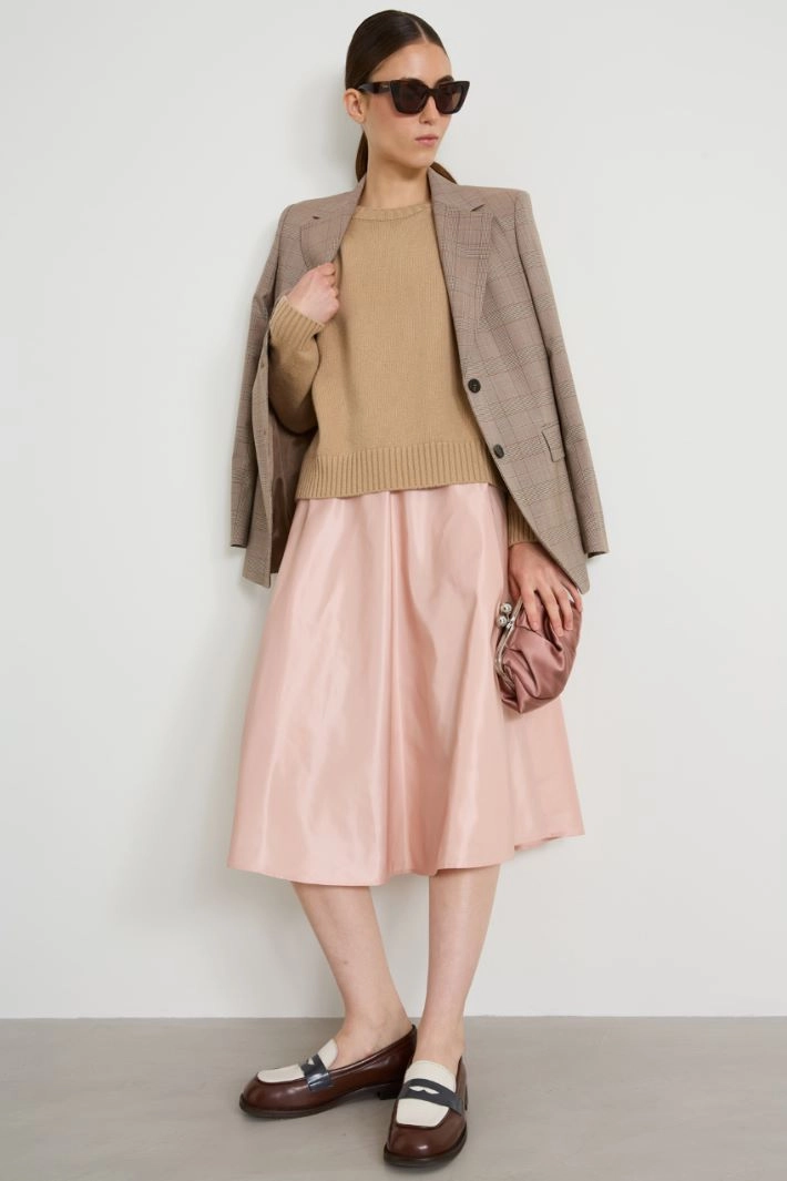 Skirt in technical fabric - LIGHT PINK