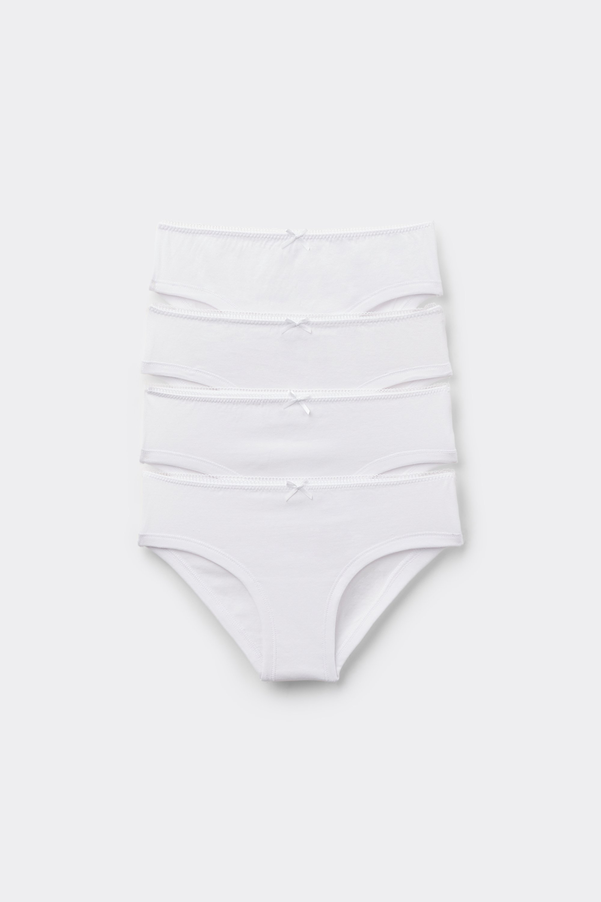 4 Pairs of Girls’ Basic Cotton Knickers