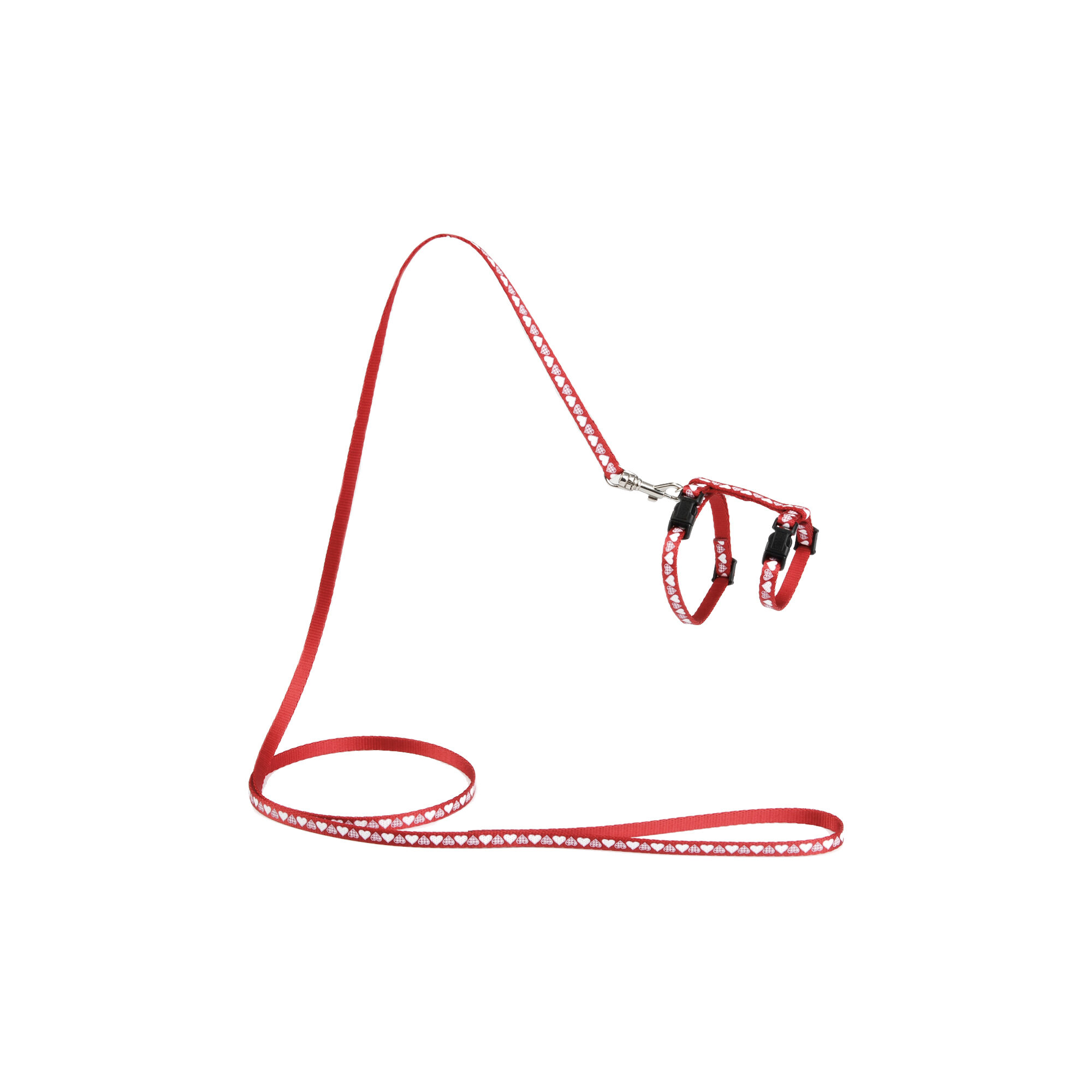 Beeztees Hearts Kitten Harness - Blue - 120 cm x 10 mm