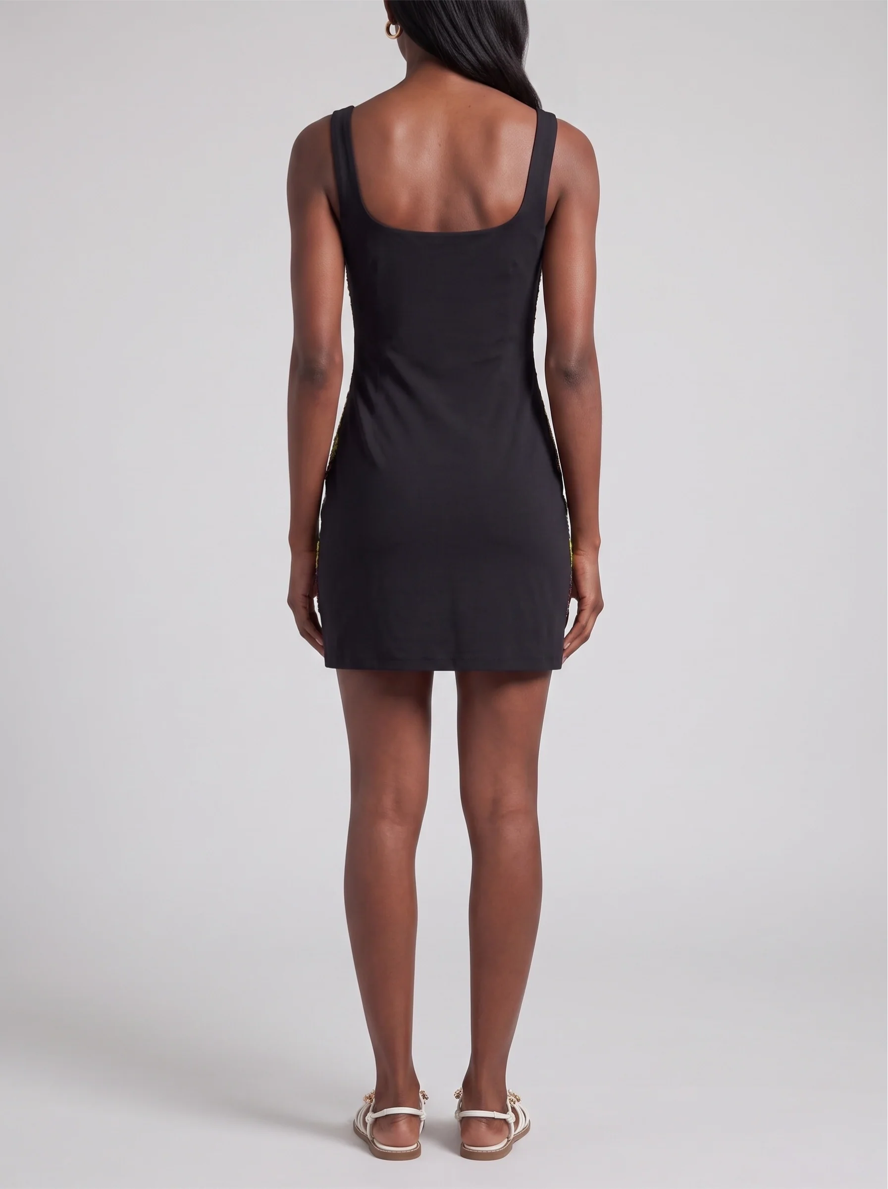 Pandora Luxe Hand Beaded Black Dress
