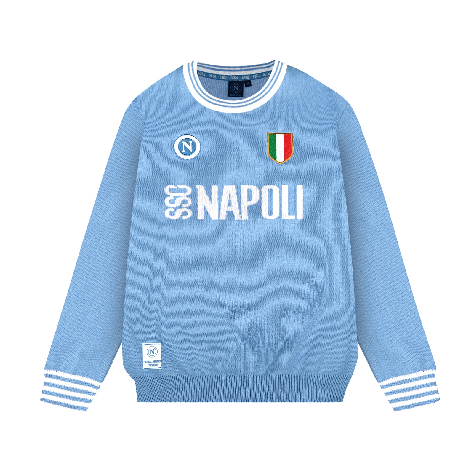 SSC Napoli Sky Blue Retro Jumper