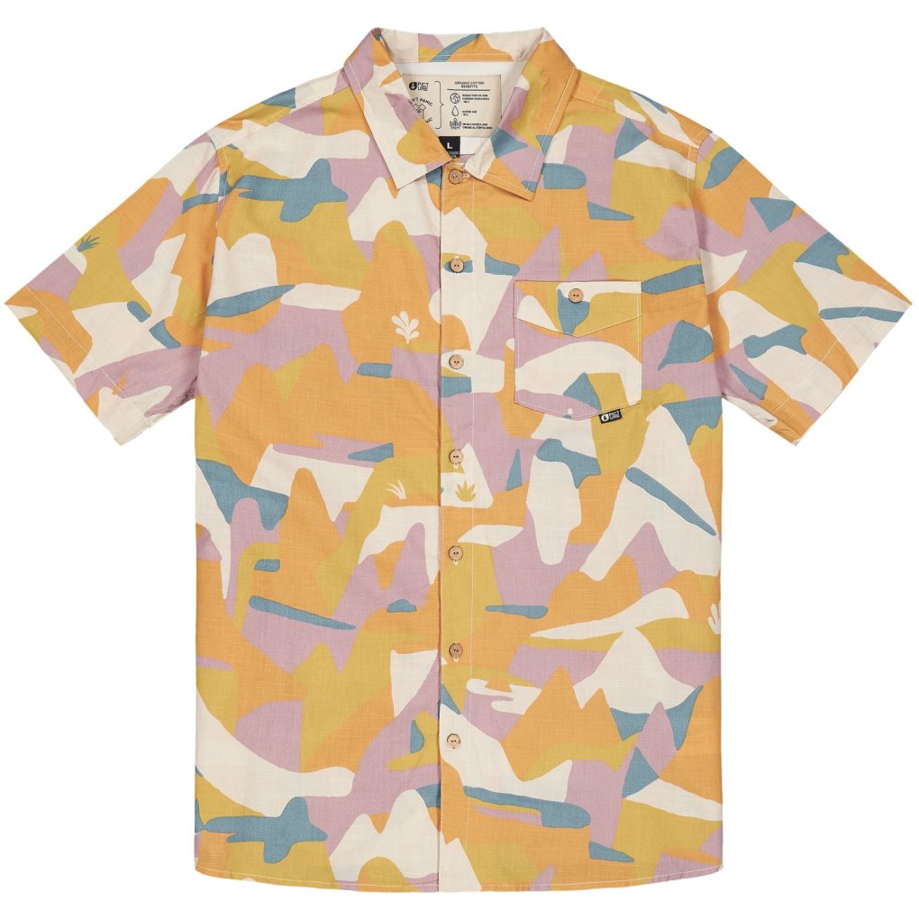 Picture Mataikona Short Sleeve Shirt Men - Art LM02 Print