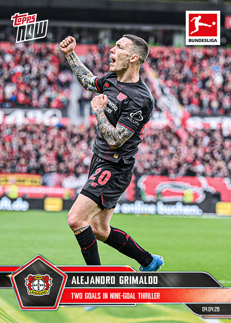 Alejandro Grimaldo - 2025-26 Bundesliga Topps NOW® - Card 160