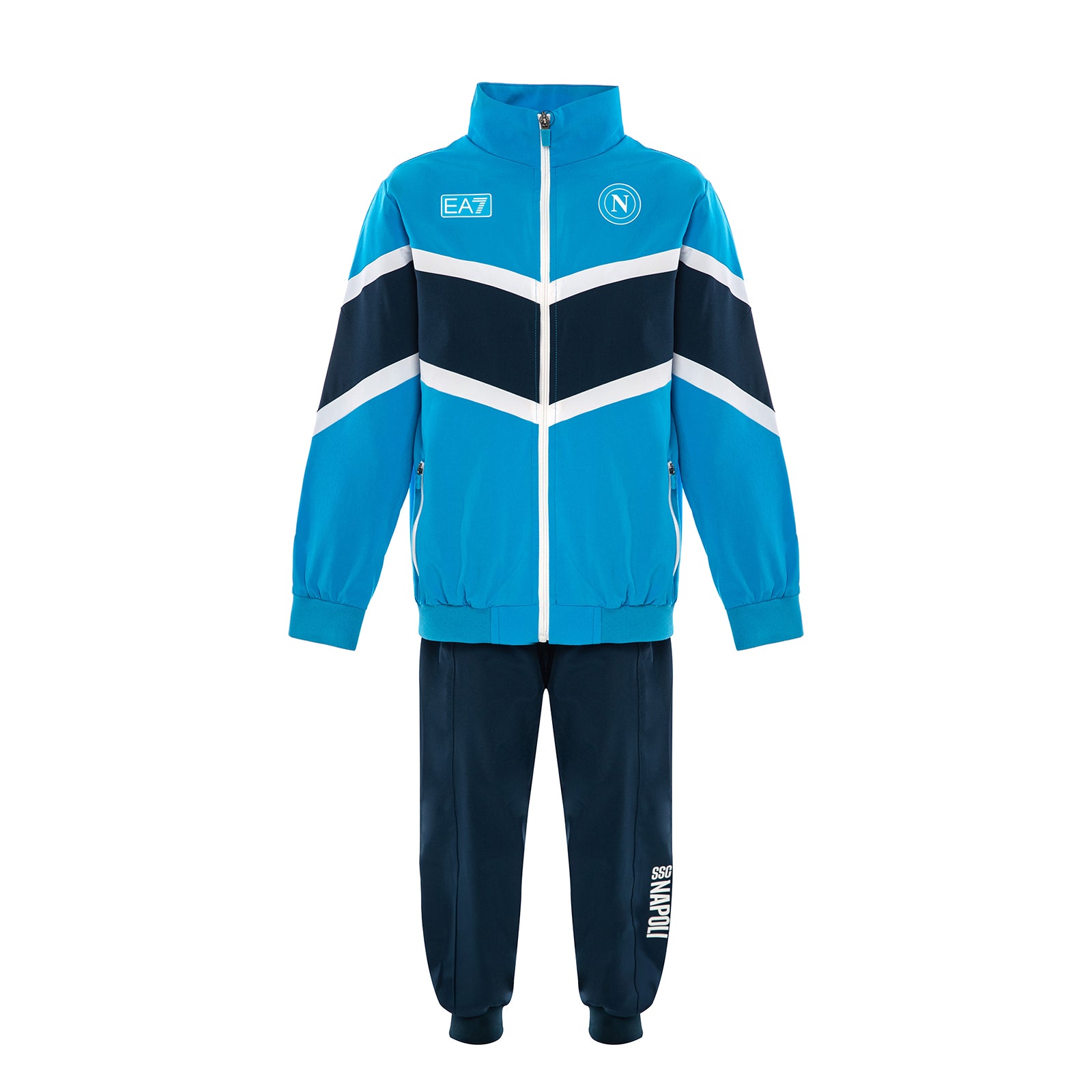 SSC Napoli Polystretch Tracksuit Sky Blue For Kids 2025/2026