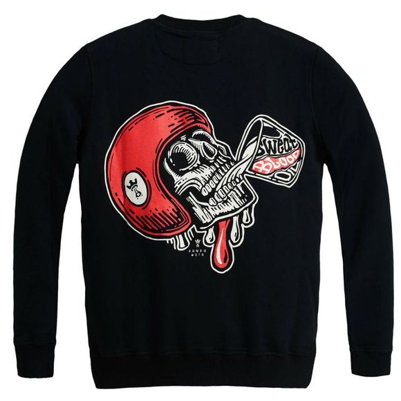 Pando Moto john skull 1 sweatshirt - blackRef: PAN0083