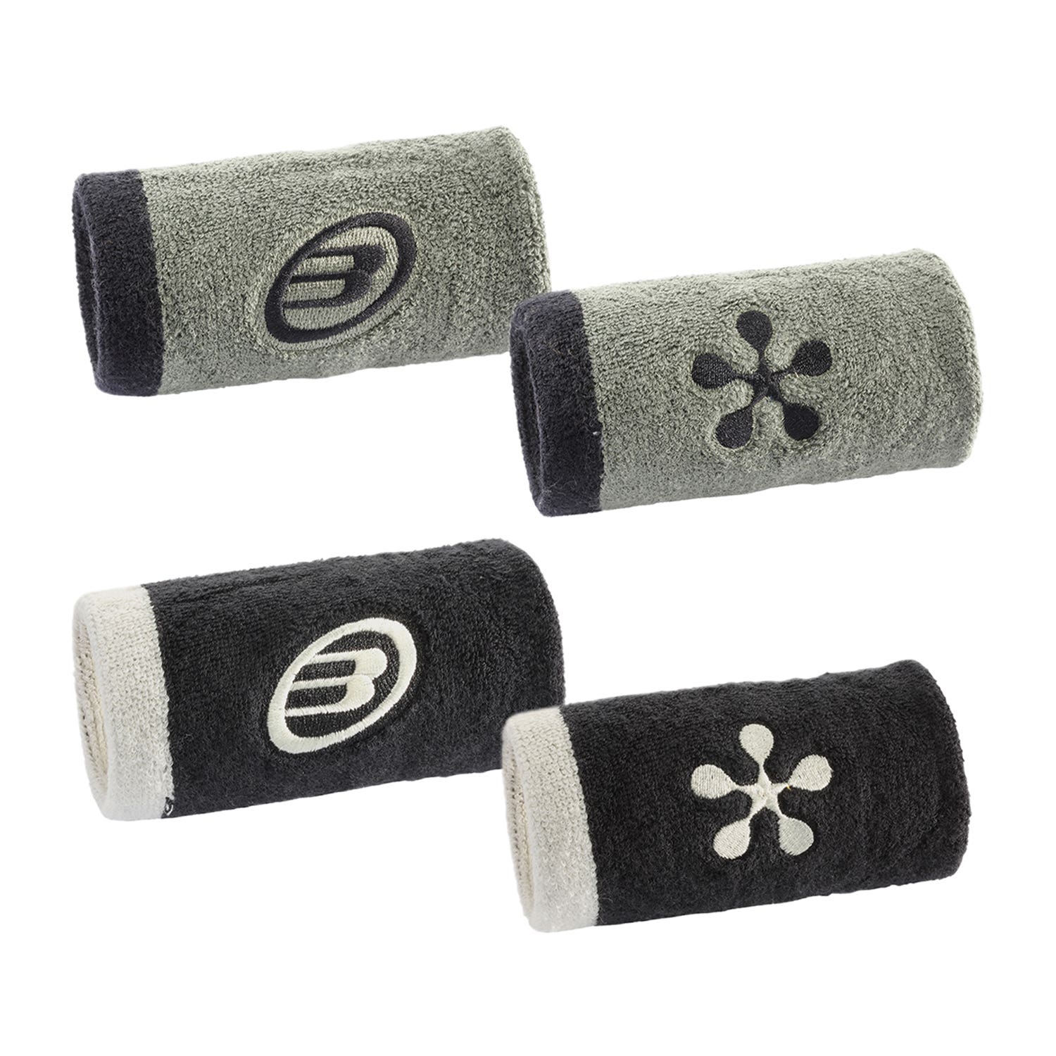 WRISTBANDS BULLPADEL BLACK/BEIGE BPMU-PMR2607