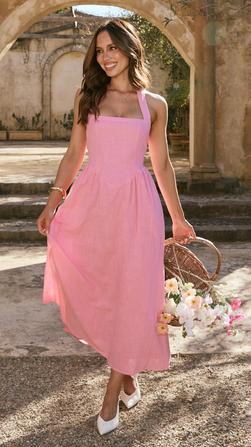 Caden Maxi Dress - Pink