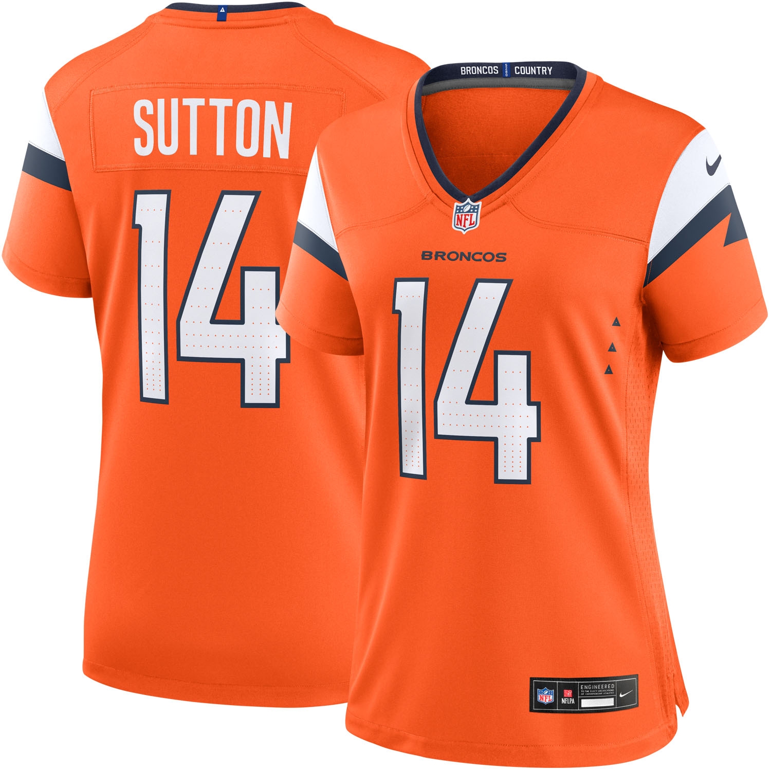 Courtland Sutton #14 Denver Broncos Nike Game NFL Jersey Orange (WOMEN'S)