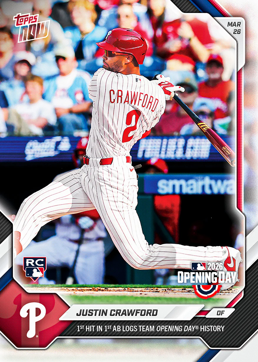 Justin Crawford - 2026 MLB Topps NOW® - Card 9