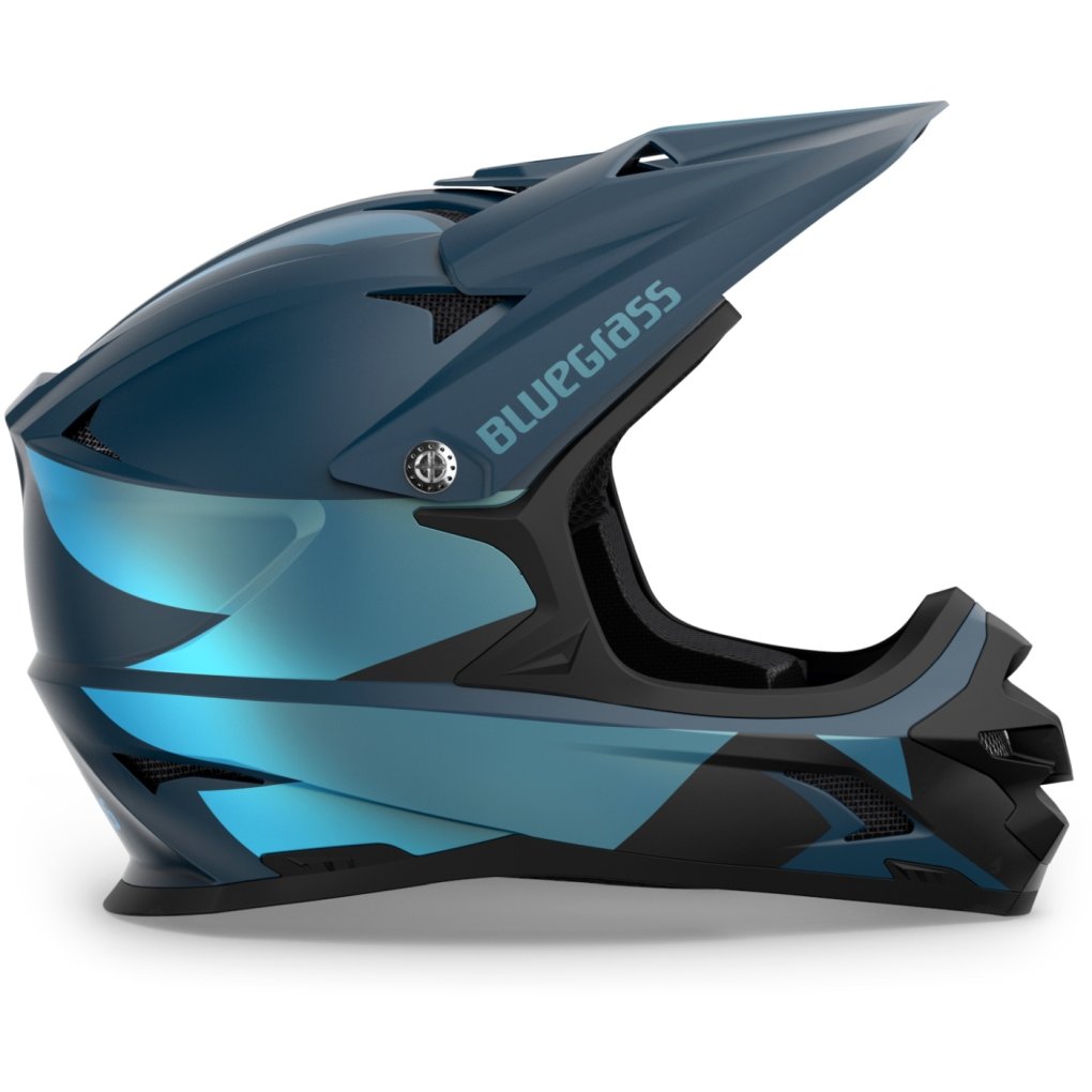 Bluegrass Intox Fullface Bike Helmet - blue matt