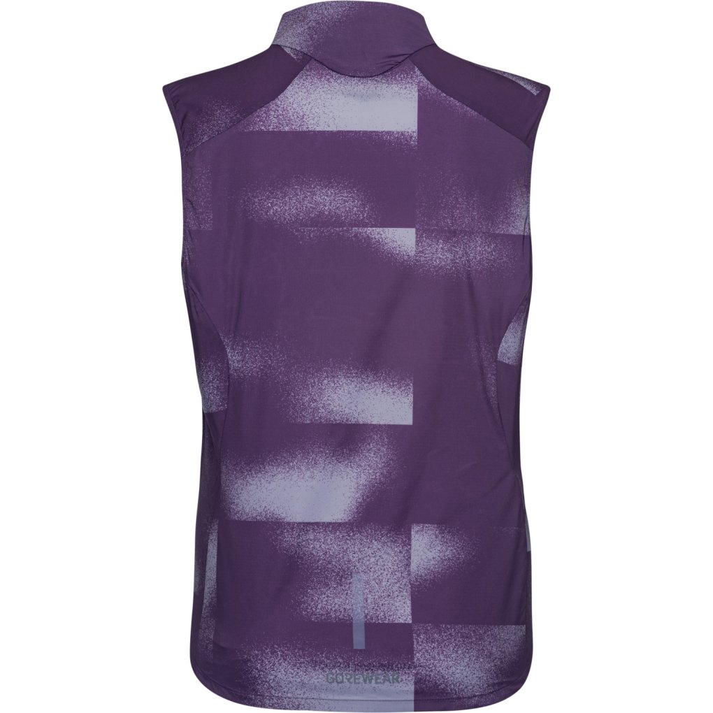 GOREWEAR Concurve Cloud Windbreaker Vest Women - mosaic purple indigo / amethyst grey DEDF