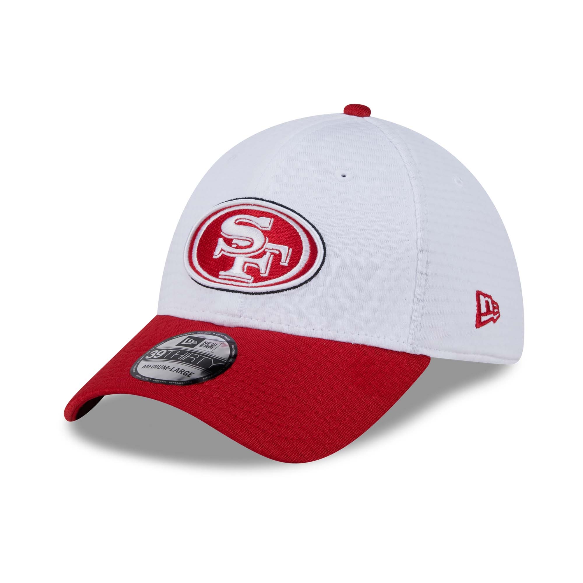 San Francisco 49ers 2024 NFL Training Camp New Era 39THIRTY Flex Cap White