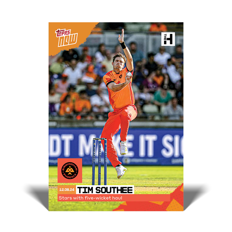 Tim Southee - Stars with five-wicket haul - 2024 The Hundred TOPPS NOW® Card 16