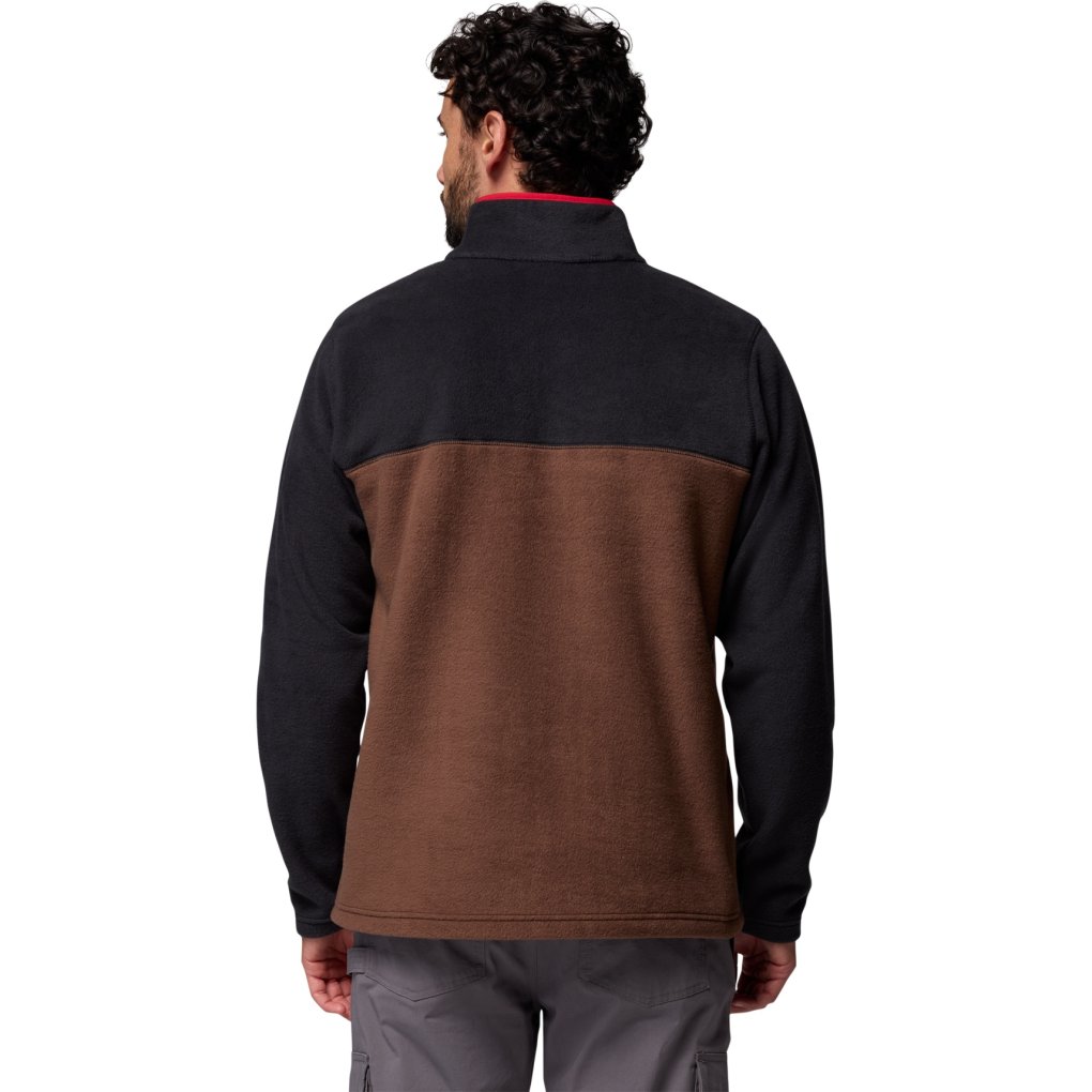 Columbia Steens Mountain Half Snap II Fleece Pullover Men - Tobacco/Black/Mountain Red