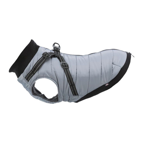 Trixie Jacket Pontis with Harness - Grey - 24 cm
