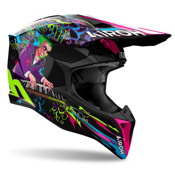 Casque cross Airoh WRAAAP - MUSIC 2025 - Noir / MulticoloreRef : AR1430