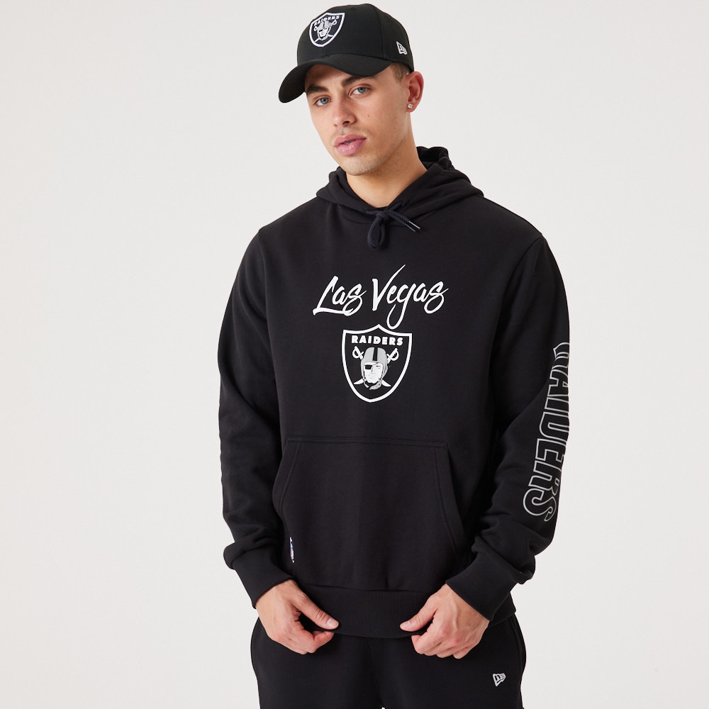 Las Vegas Raiders Script New Era NFL Hoodie Black