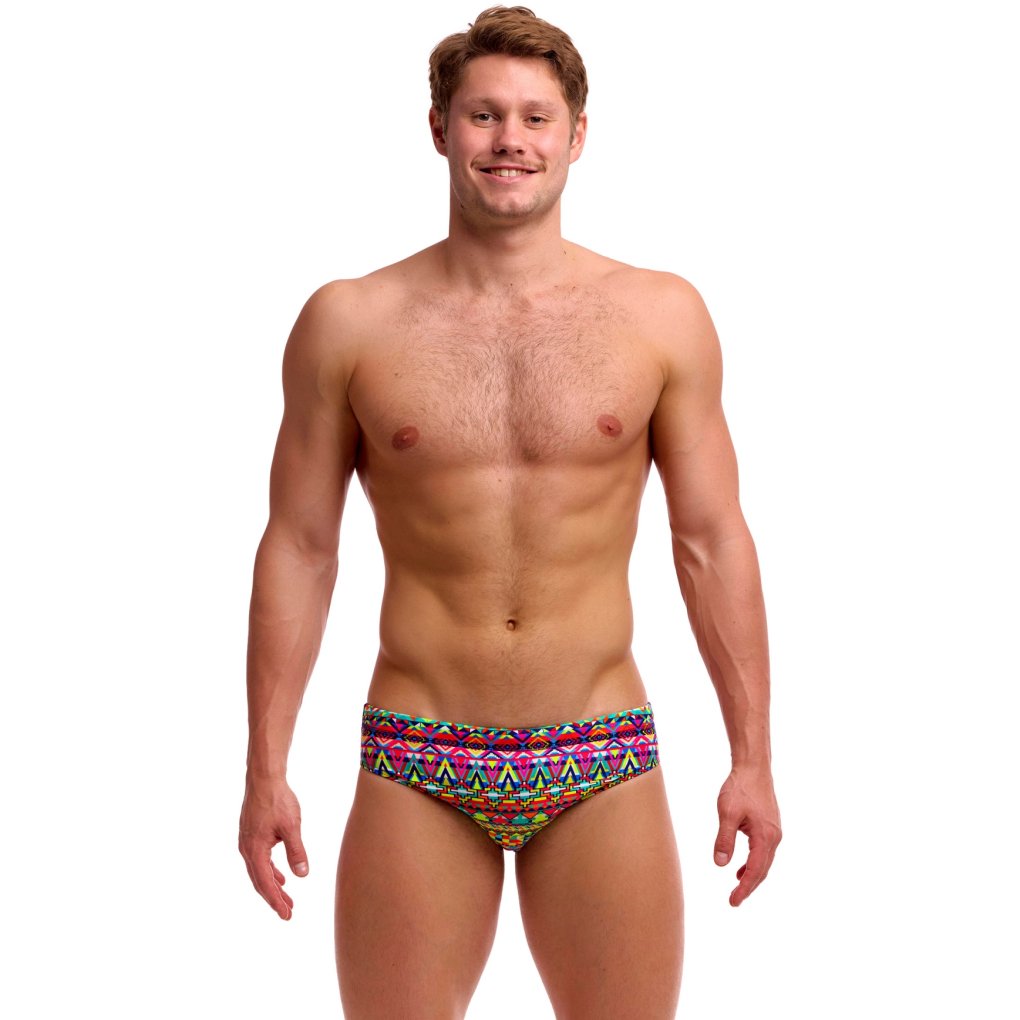 Funky Trunks Classic Eco Swim Briefs Men - Packed Up