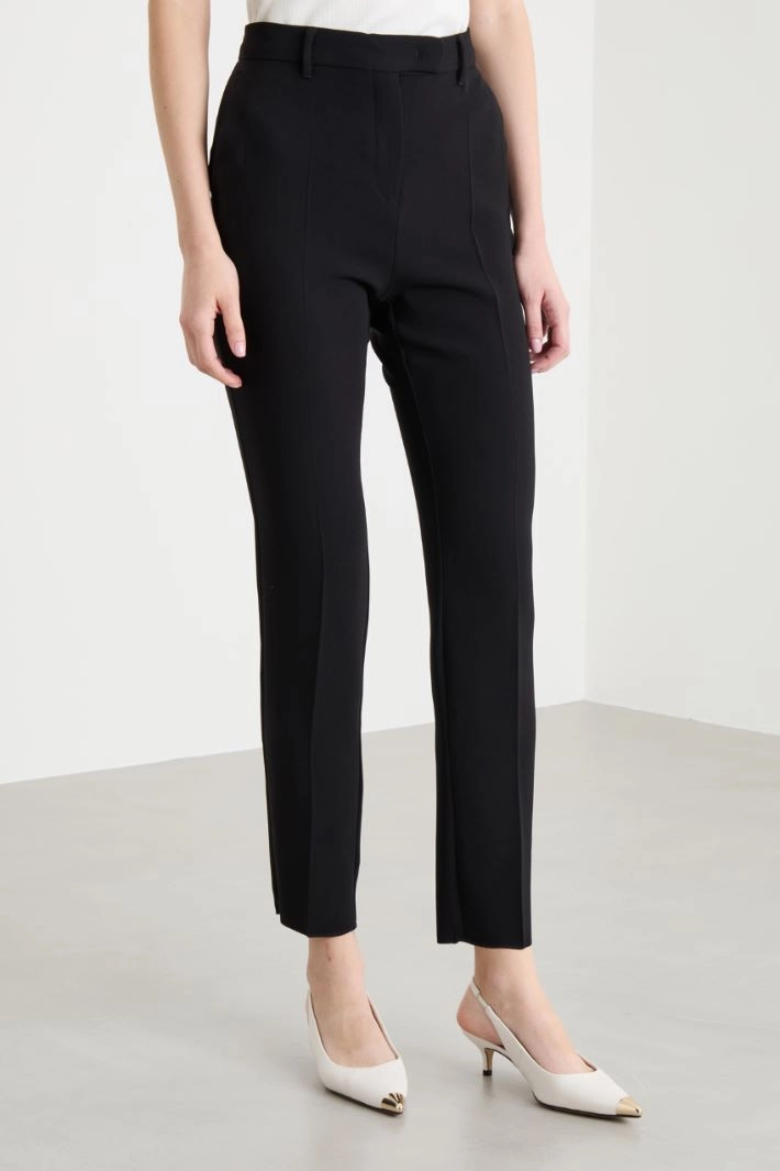 Cady cigarette trousers - BLACK