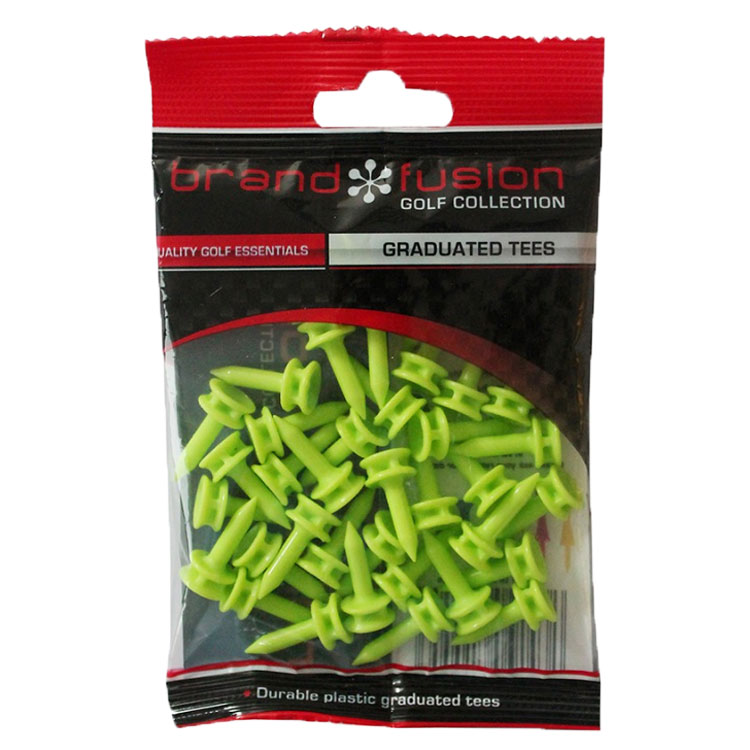 Brand Fusion Graduated 6mm Golf Tees (35 Pack)