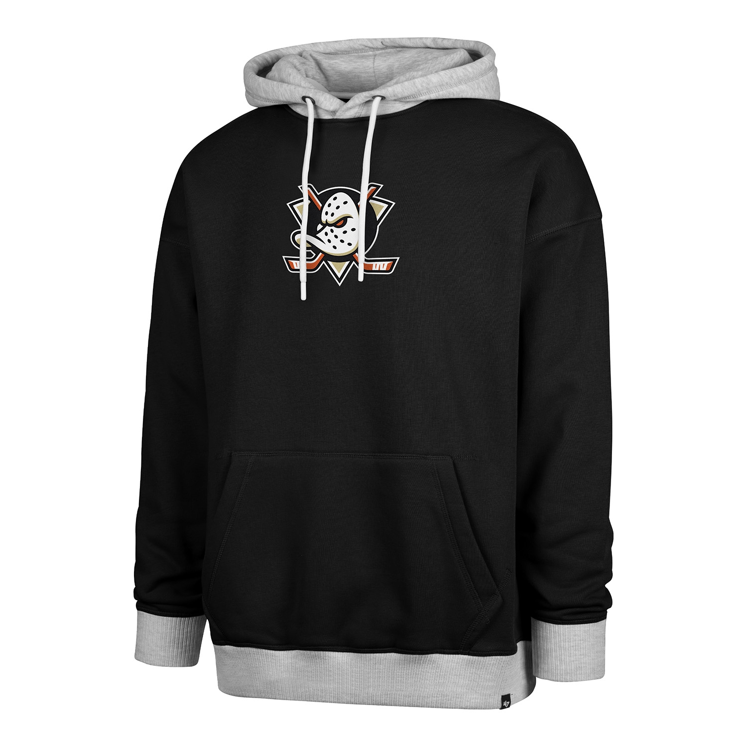 Anaheim Ducks Patch '47 Drop Shoulder NHL Hoodie Black