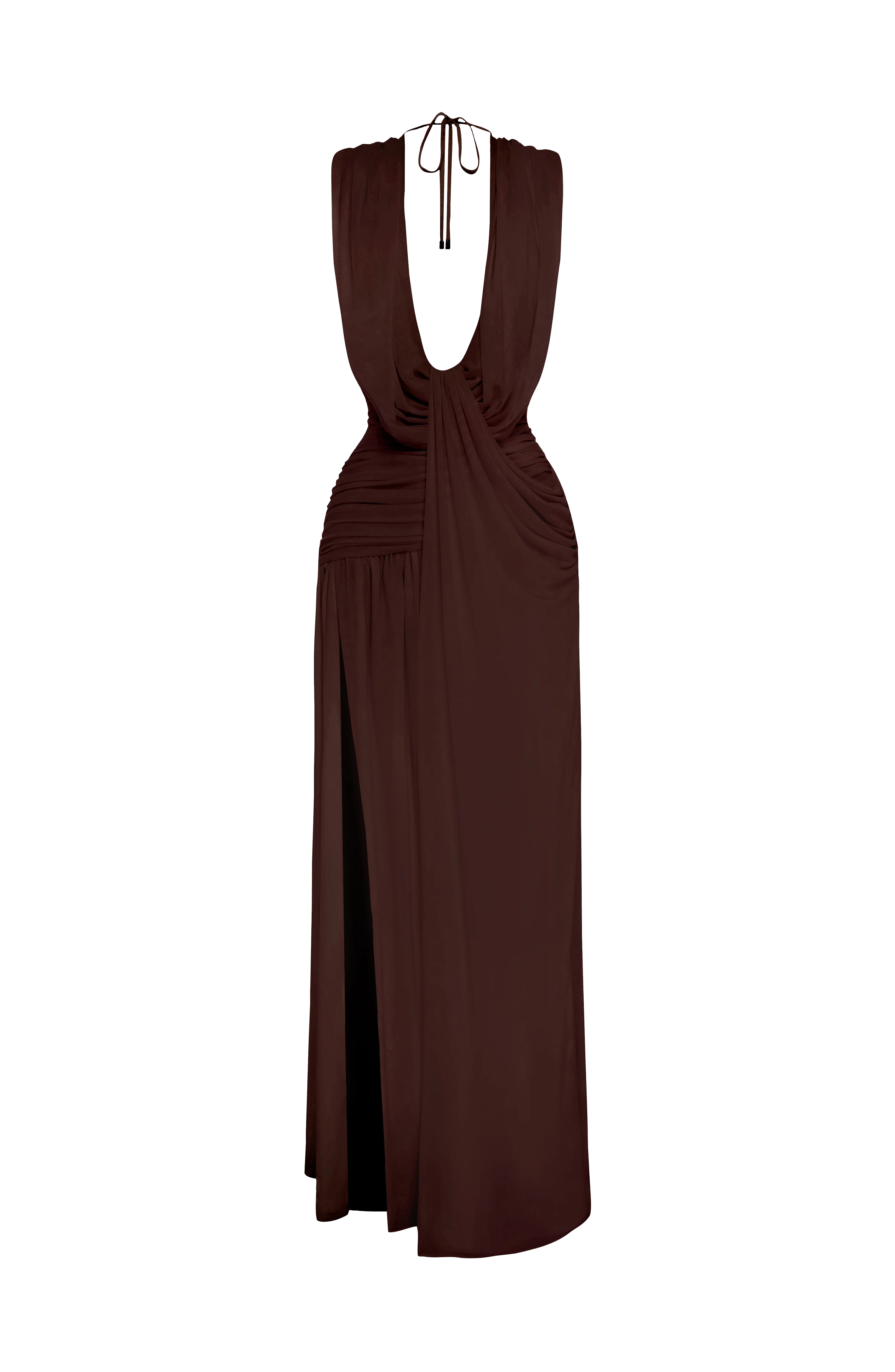 Romilly Gown - Plum Brown