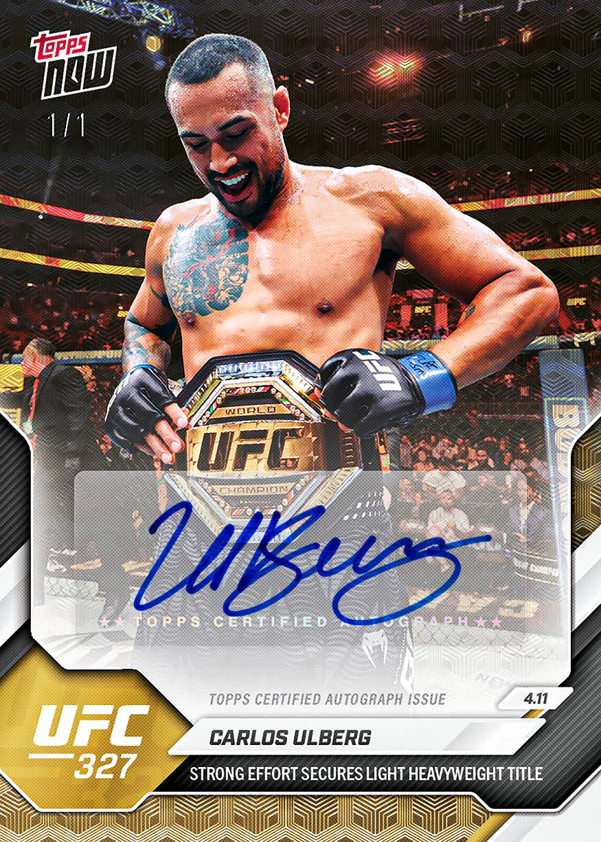 Carlos Ulberg - 2026 UFC Topps NOW® - Card 12