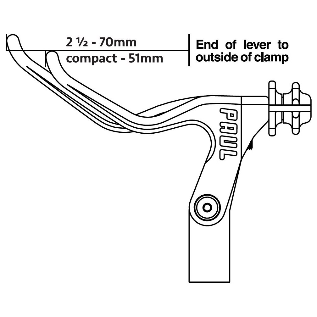 Paul Component Love Brake Lever - Compact | left - polished