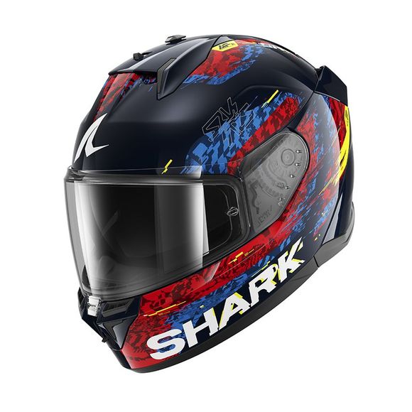 Shark D-SKWAL 3 SPEED-VIB Full Face Helmet - Blue / RedRef: Sh1841-Brb