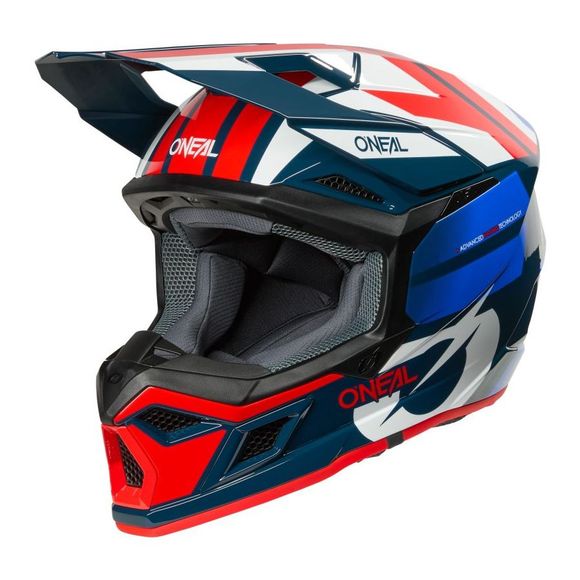Casque cross O'Neal 3SRS - RIDE 2025 - Bleu / BlancRef : OL2201
