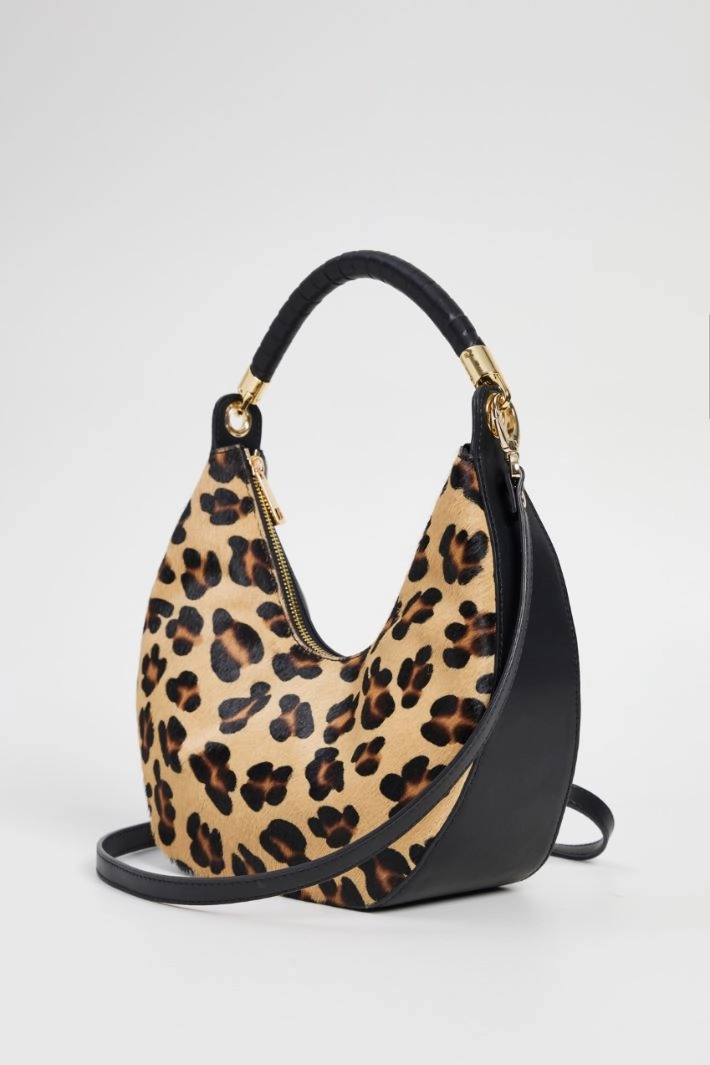 Ponyskin bag - BLACK