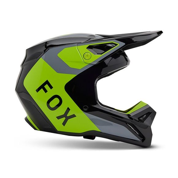 Casque cross Fox V1 LEAN 2025 - Gris / JauneRef : FX5146