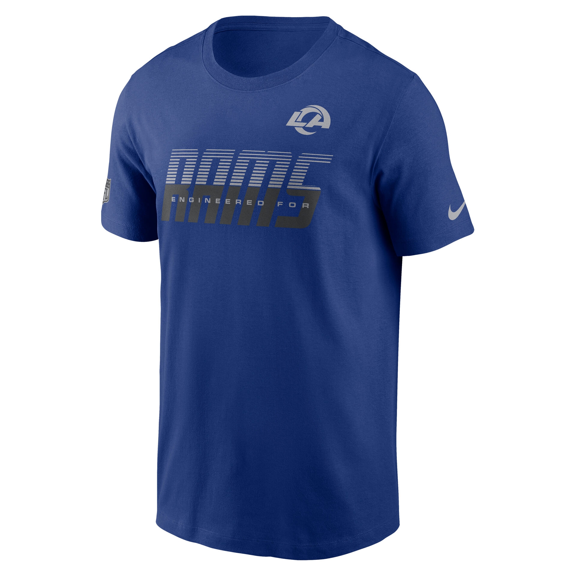 Los Angeles Rams 2026 NFL Sideline Team Issue Dri-Fit T-Shirt Blue