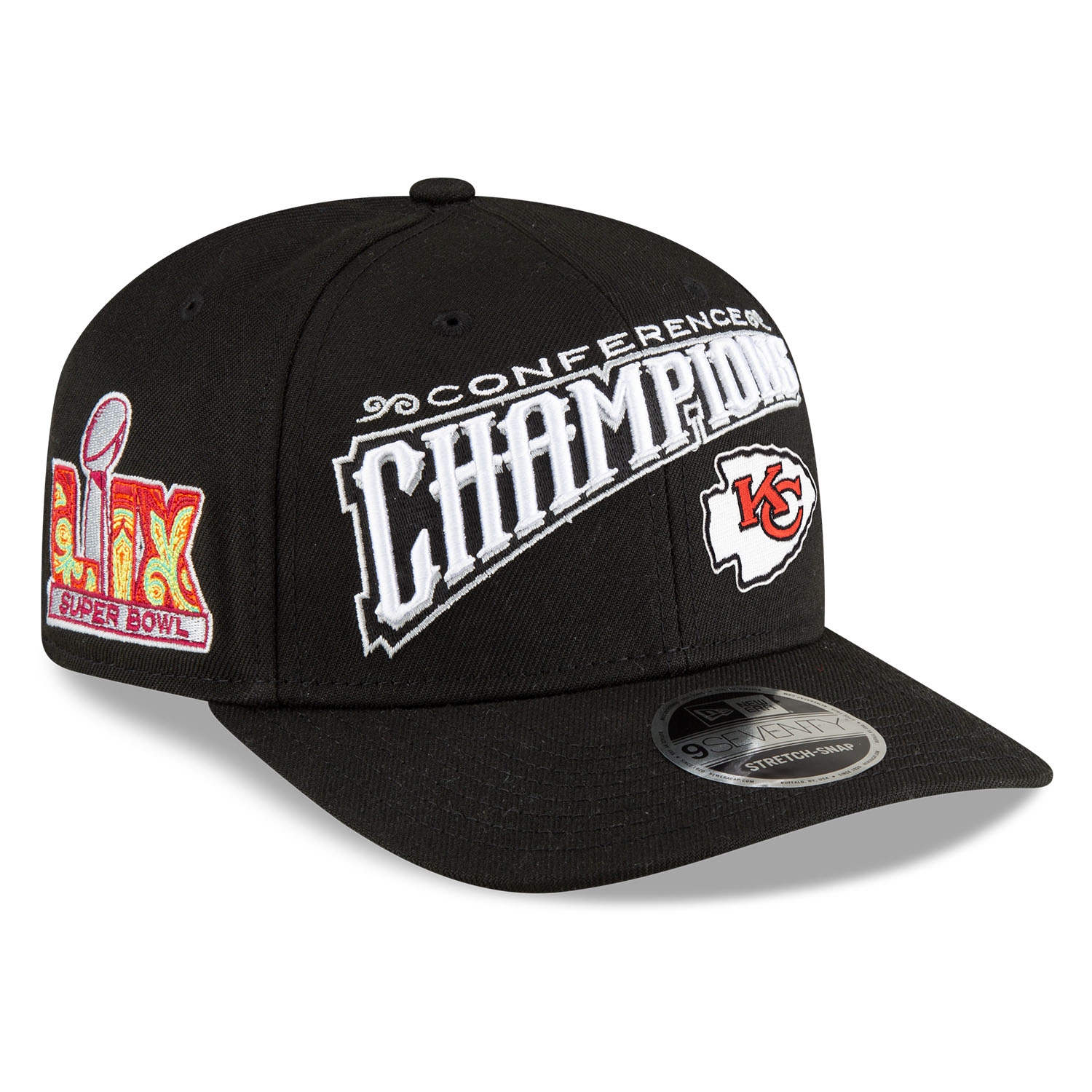Kansas City Chiefs 2024-25 AFC Champions Locker Room New Era 9SEVENTY Cap