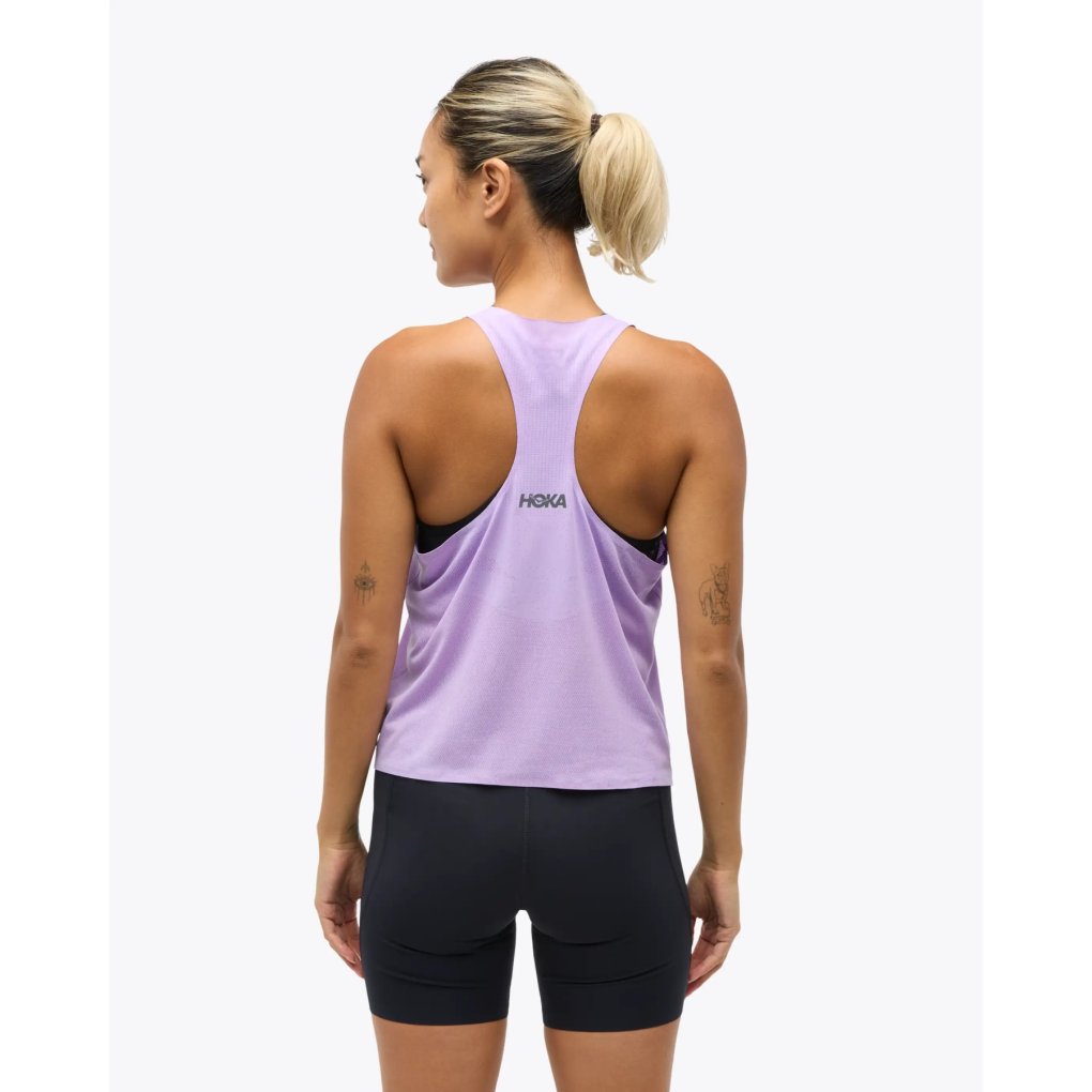 Hoka Race Singlet Women - aster flower
