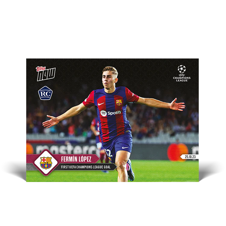 Topps UK - Fermín López - First UEFA Champions League goal - UCL TOPPS NOW® Card #49