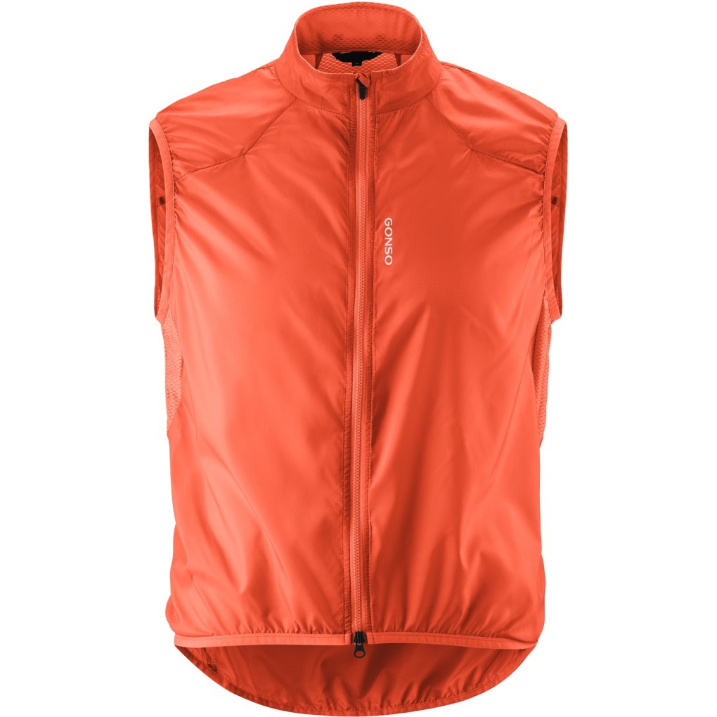 Gonso Road Wind Vest Men - Fiesta Red