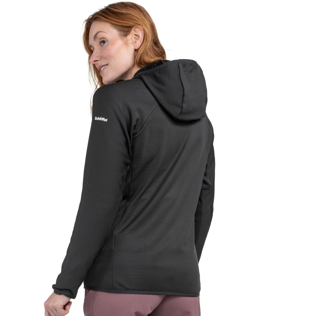 Schöffel Style Cascata Fleece Hoody Jacket Women - black 9990