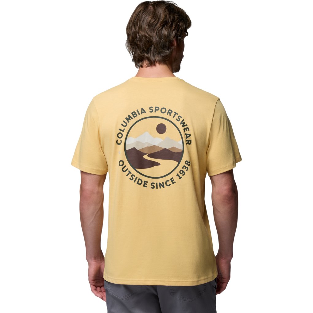 Columbia CSC Outdoor Back Graphic T-Shirt Men - Sand Dune/Scoped View