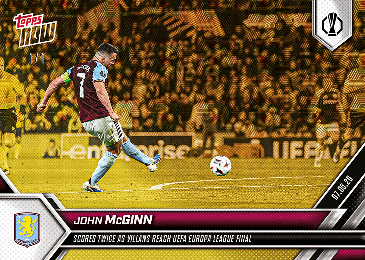 John McGinn - 2025-26 UEL Topps NOW® - Card 30 - PR: 248