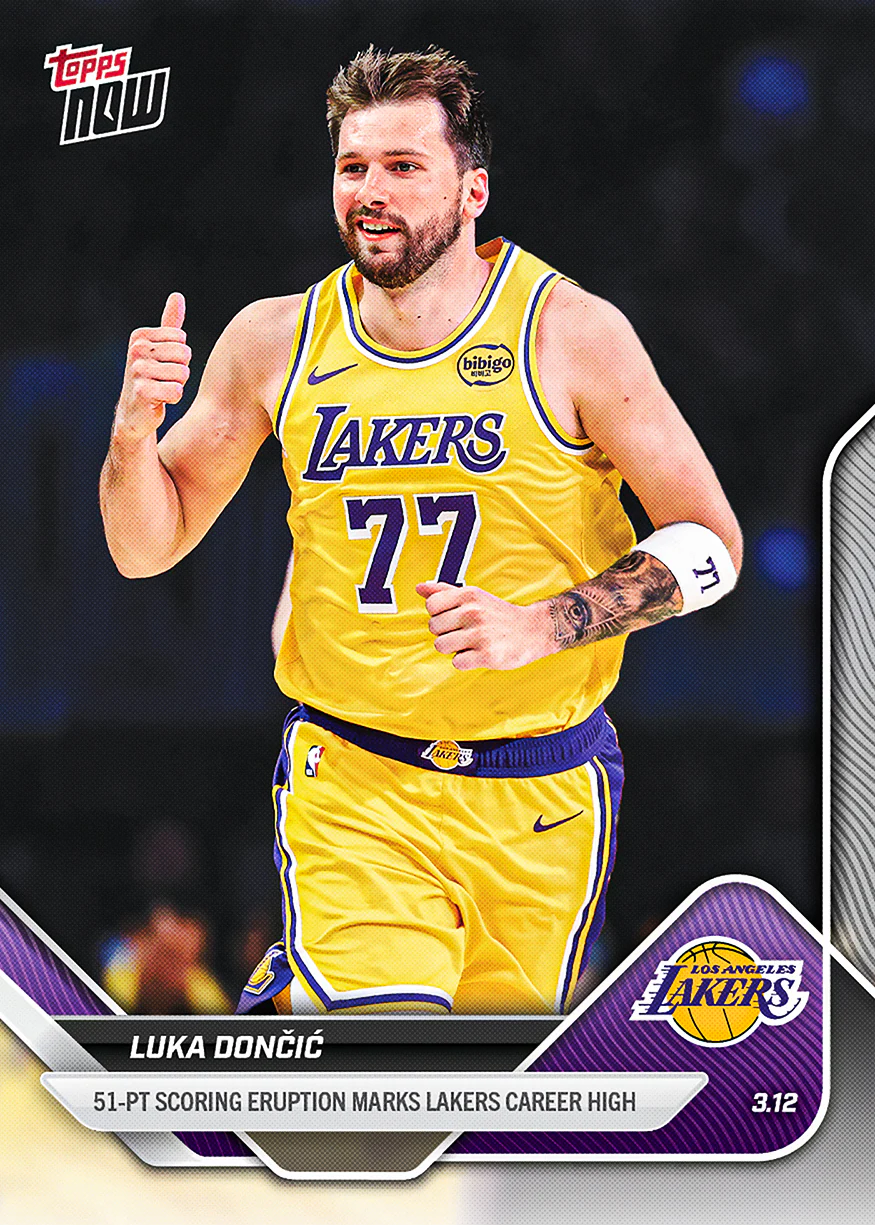 Luka Dončić - 2025-26 NBA Topps NOW® - Card 204