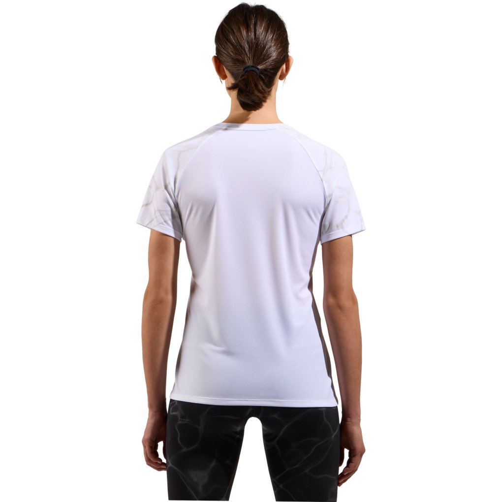Odlo Essentials Print Running T-Shirt Women - white